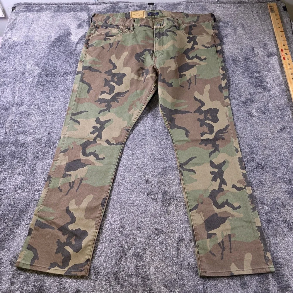 Polo Ralph Lauren Sullivan Slim Camo Jeans Mens 40x32 Camouflage Pony Hunting